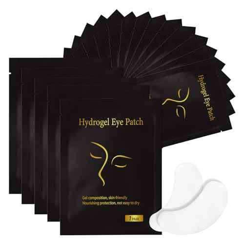 Vaincre 120 Pairs Hydrogel Under Eye Patches, Gel Eye Pads Lash Extensions, Lint Free Eyelash Lash Lift Pads for Eyelash Extension Supplies Tools