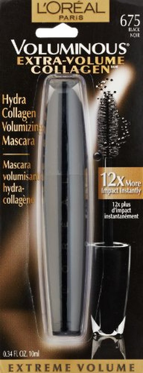 L'Oréal Paris Voluminous Extra Volume Collagen Washable Mascara, Black, 0.34 fl. oz.