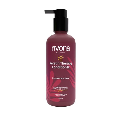 RIVONA NATURALS Keratin Therapy Conditioner - Nourishes & Controls Frizz with Hydrolyzed Keratin | 250 ml