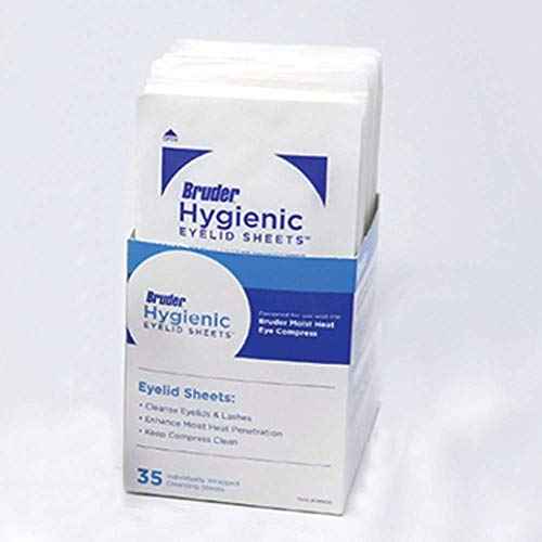 Bruder Hygienic Eyelid Micro Fine Individually Wrapped Untreated Sheets 35 Count Box