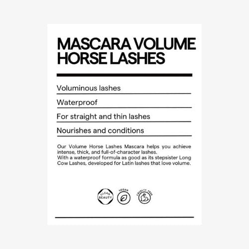 SARELLY Horse Lashes Mascara - Waterproof, Volumizing & Lengthening Formula | Vegan & Cruelty-Free