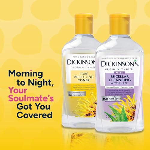 Dickinson's Original Witch Hazel Pore Perfecting Toner, 100% Natural, 3 count
