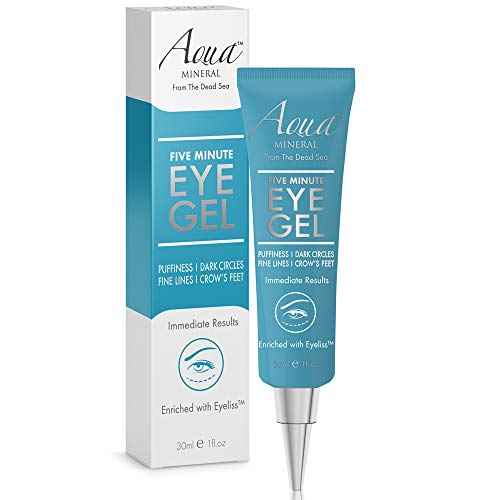 Puffy Eye GEL Instant results ? Naturally rapid reduction eye gel, Eliminate Wrinkles, Puffiness and Bags ? Hydrating Eye Gel w/Green Tea Extract by Aqua Mineral ? 1 oz