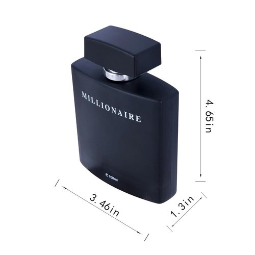 PERFUME&BEAUTY Eau de Parfum for Men - Black Millionaire, 3.4 oz Spray (100 ML) - Captivating Fragrance