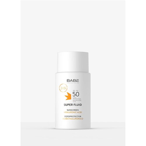 Babe Super Fluid Sunscreen SPF 50 - Lightweight, Non-Greasy Facial Protection | Broad Spectrum UVA/UVB | 1.69 fl oz
