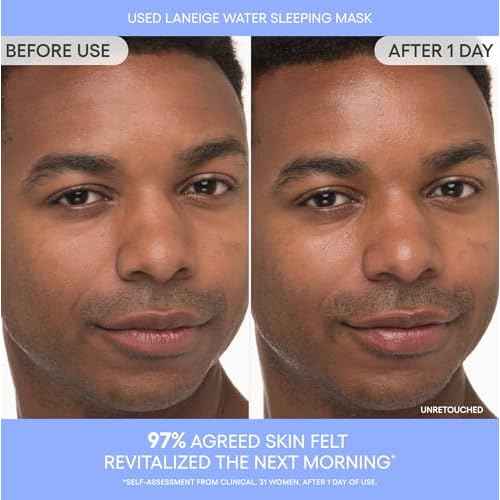 LANEIGE Water Sleeping Mask: Hydrating Korean Overnight Mask with Squalane & Probiotic-Derived Complex, for Bright, Glowing Skin & Barrier Support