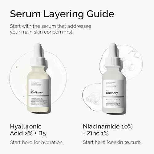 The Ordinary Hyaluronic Acid 2% + B5 (with Ceramides), Multi-Depth Hydration Serum for Plumper, Smoother Skin