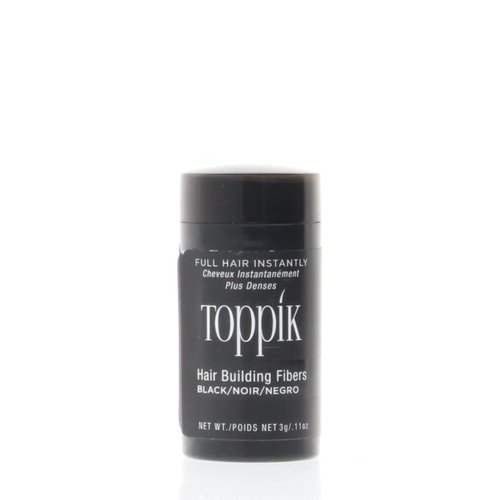 oppik Hair Building Fibers, Black, 3g Fill In Fine or Thinning Hair, Instantly Thicker, Fuller Looking, 9 Shades for Men & Women, Keratin Protein Formula