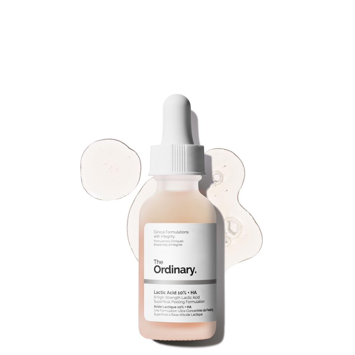 The Ordinary Lactic Acid 10% Exfoliating Serum - Hydrating & Brightening Formula, 1 Fl Oz