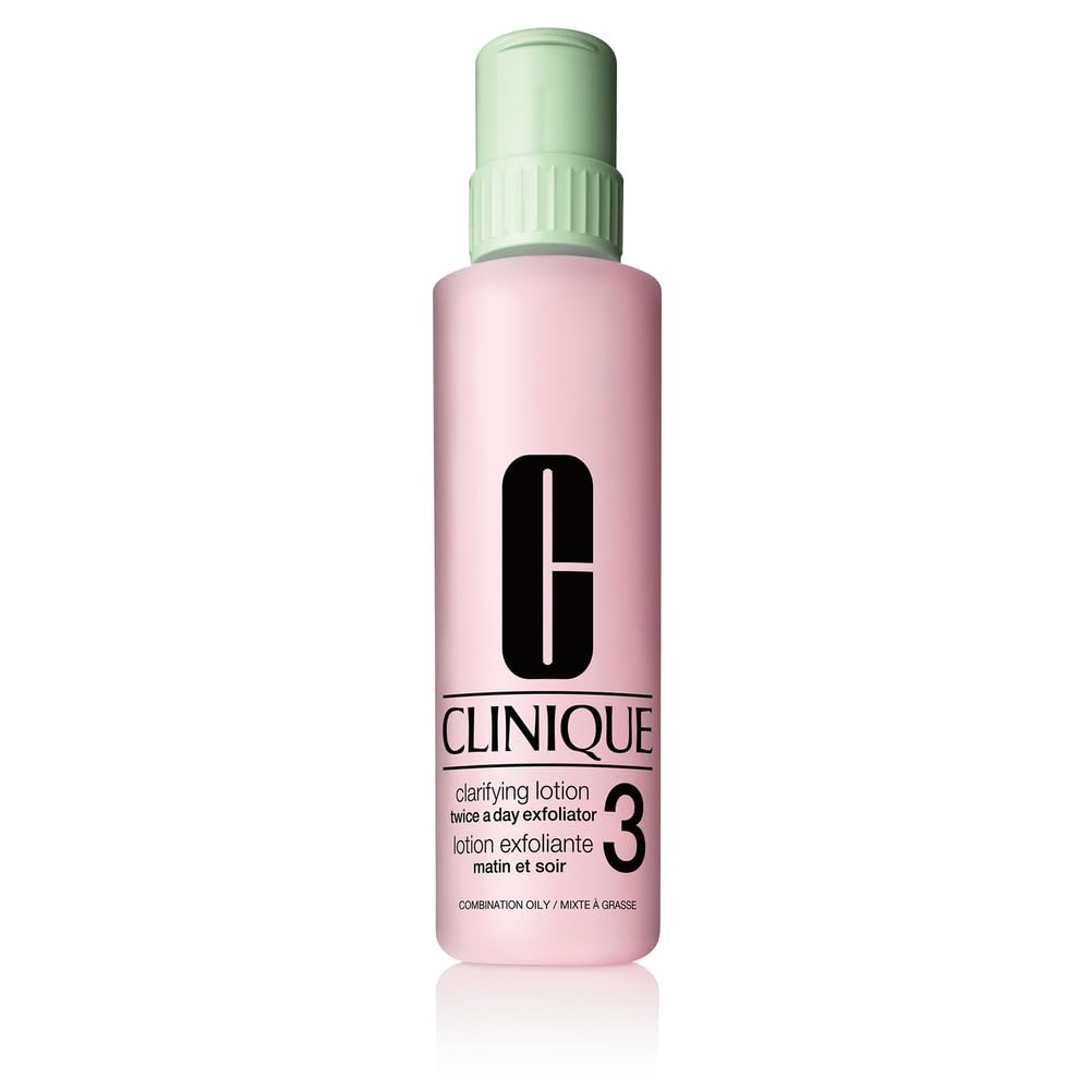 Clinique 3-Step Clarifying Lotion Face Exfoliator For Combination Oily Skin Types, Combination Oily Skin, 16.5 Fl Oz