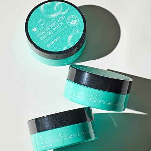 MIZON Triple Hyaluronic Acid Eye Gel Patches ? Hydrogel Eye Masks with Seaweed Extract for Deep Hydration, Plumping & Soothing ? 60 Pcs Under-Eye Treatment for Dryness & Fine Lines