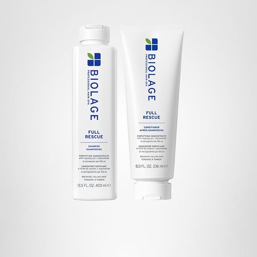 Biolage Full Rescue Shampoo - Fortifies & Strengthens for Stronger Hair, Longer Lengths in 4 weeks*, Instantly Fuller-Looking Hair, Rosemary Oil & Niacinamide, Vegan & Cruelty-Free, 13.5 FL Oz