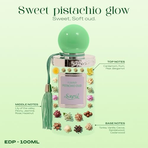 Sapil Cheeky Cherry Oud Eau de Parfum – Long Lasting Unisex Floral Oud Perfume | Cherry, Jasmine & Leather Notes | Sweet Spicy Oud Fragrance | 3.4 oz / 100ml
