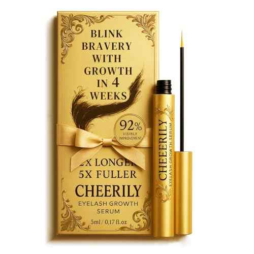 Lash Serum for Eyelash Growth - Premium Eyelash Growth Serum Advanced Eye Lash Serums for Longer, Fuller, Thicker Lashes with Natural & Vegan Formula for Sensitive Eye - Includes Ribbon for Gift