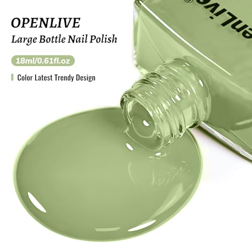 OpenLive 18ml Rose Red Nail Polish Large Volume Quick Dry Nail Polish, Long Lasting Shine, Fingernail Toenail Nail Art DIY Home Travel Nail Art Gift
