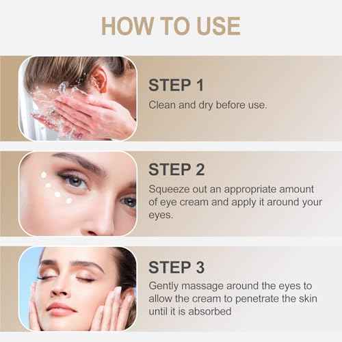 Temporary Instant eye Tightening cream, Quickly Reduces eye bags and dark circles,daily anti-aging,quickly repairs wrinkles,reduces fine lines,contains hyaluronic acid retinol-Locks in Moisture-AAA