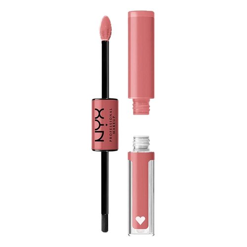 NYX Professional Makeup Shine Loud Liquid Lipstick - Long-Lasting Clear Gloss in Cash Flow (Light Dusty Rose)