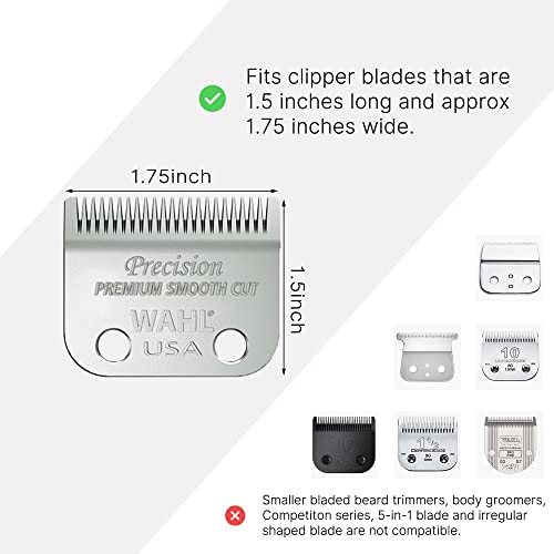 Clipper Guards for Wahl 10 12 14 16 18 20 Hair Clipper Guards 6pcs Extra Long Clipper Guard Attachments 2.5 Inch Clipper Guides Multiple Sizes Universal 2.5", 2.25", 2", 1.75", 1.5", 1.25" (Blue)