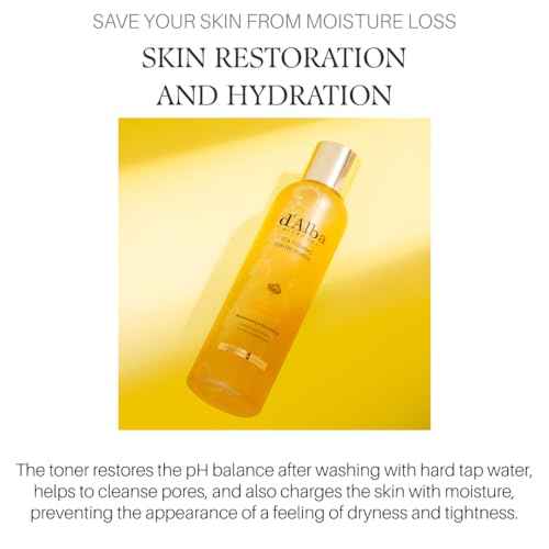 d'alba Piedmont White Truffle Vita Toning Serum Toner, Glass Skin with Double Vitamin Skincare, Face Moisturizer, (6.08fl. oz)