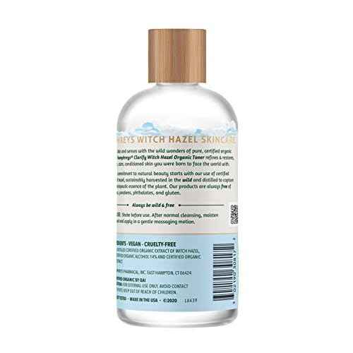 Humphreys Witch Hazel Clarifying Toner | Wild Harvested Witch Hazel | USDA Organic | Natural | Hydrating | Clears Pores & Removes Oil | 8 Fl Oz