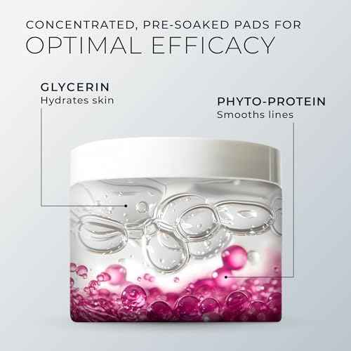 RoC Resurfacing Disks, Hypoallergenic Exfoliating Makeup Remover Pads for Wrinkles and Skin Tone, Hypo-Allegenic Skin Care, Oil-Free Daily Cleanser, 28 Count (Packaging May Vary)