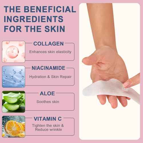 Forehead Wrinkle Patches, Collagen Anti Wrinkle Patches Overnight, Forehead Serum Patch Smooth Fine Lines & Wrinkles, Soft Facial Patches 16 Pcs