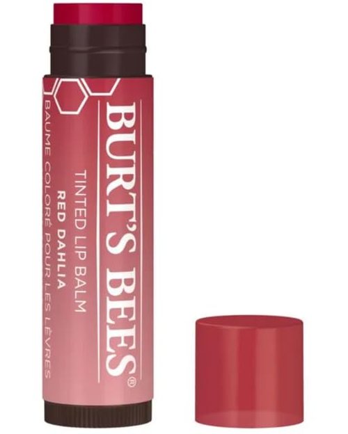 Burt's Bees Tinted Lip Balm Set - Nourishing Color in Red Dahlia, Hibiscus & Zinnia