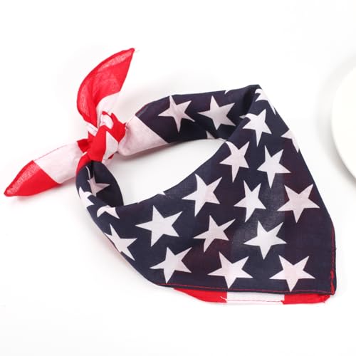 Ardorchid American Flag Red White and Blue Bandana Headband USA Patriotic Headbands for Men and Women Neck and Face Scarf Head Wrap