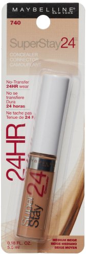 Maybelline New York Super Stay 24Hr Concealer, Medium Beige 740, 0.18 Fluid Ounce