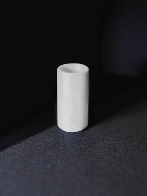 CarChap Lip Balm Holder - Original Mess-Free Car Lip Gloss Organizer | USA-Made, Patent Pending, White