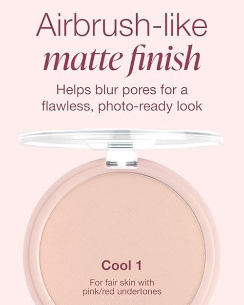 Mineral Fusion Pressed Powder Foundation - Matte Finish Face Powder for Med/Tan Skin with Yellow Undertones - Age Defying Natural Makeup - Talc Free, Vegan, Hypoallergenic (Warm 3)