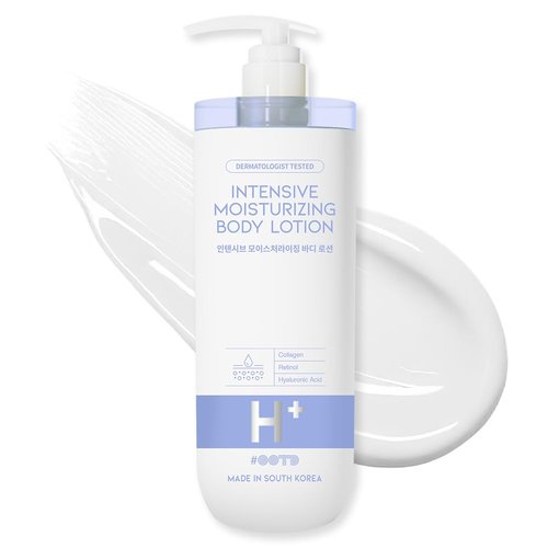 #OOTD Intensive Moisturizing Body Lotion - Gentle Daily Hydration with Hyaluronic Acid & Collagen | 750ml (25.36 fl oz) for Dry & Sensitive Skin