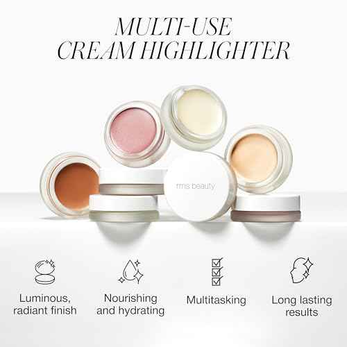 RMS Beauty Luminizer ? Natural Cream Highlighter, Lightweight Radiance Enhancer, Buildable Glow for Face & Body, Hydrating, 0.35 oz