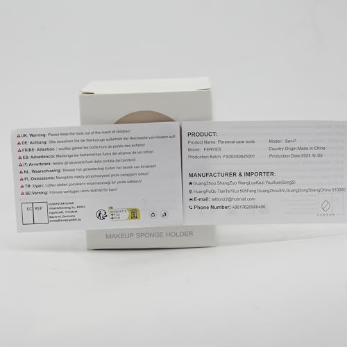 FERYES 2 PCS Makeup Sponge Holder – Shatterproof Eco-Friendly Silicone Beauty Make Up Blender Case for Travel - Black