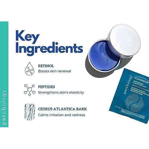Patchology Restoring Eye Gel Patches with Retinol & Collagen - Eye Masks for Dark Circles, Puffy Eyes & Wrinkles - Anti-Aging Overnight Eye Pads Set - Brighten Skin Care for Eye Bags (30 Pairs)