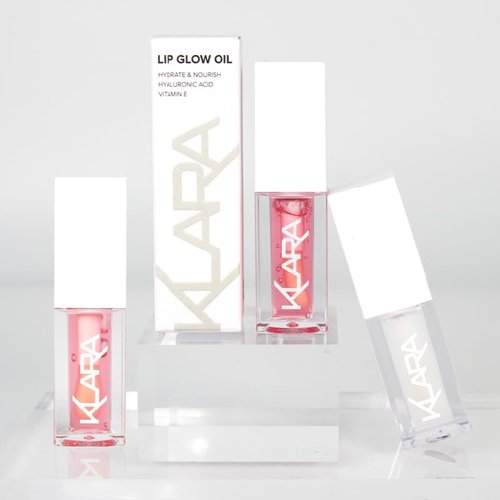 Klara Cosmetics Lip Glow Oil - Hydrating Lip Oil for Glossy, Nourished Lips - Strawberry - 0.2 oz