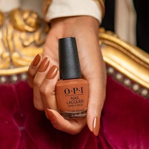 OPI Nail Lacquer My Italian is a Little Rusty | Opaque Muted Orange Crème Chip Resistant Nail Polish | Muse of Milan Collection