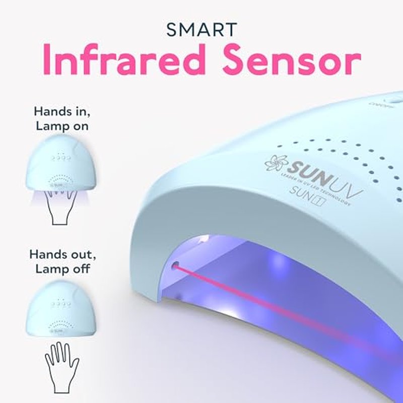 SUNUV UV LED Nail Lamp, Gel Light for Nail Polish UV Dryer with 3 Timers SUNone White