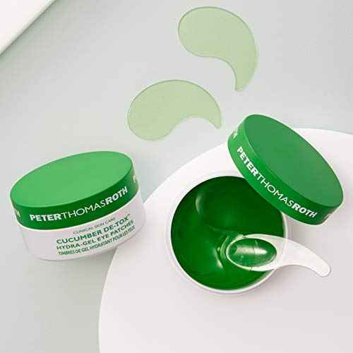 Peter Thomas Roth | Cucumber De-Tox Hydra-Gel | Soothing Under-Eye Patches for Puffiness, Dark Circles, Fine Lines and Wrinkles, 60 Count (Pack of 1)