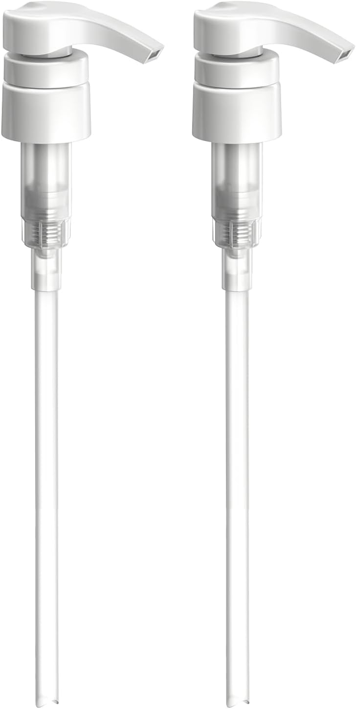 Skiennix Universal Shampoo & Conditioner Pump - 1L/33.8 oz. - Convenient White Dispenser Set