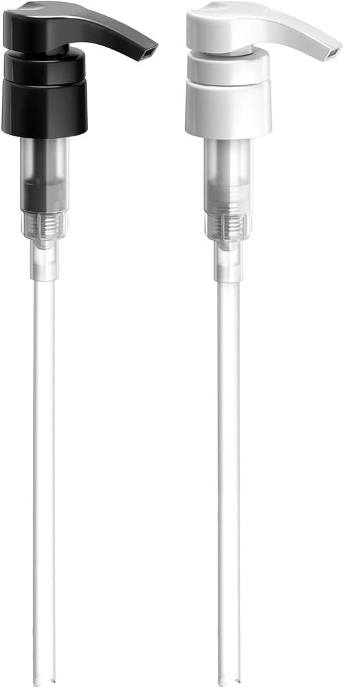 Bar5F Shampoo & Conditioner Pumps - 1-Liter Capacity for Professional Salon Bottles | White & Black