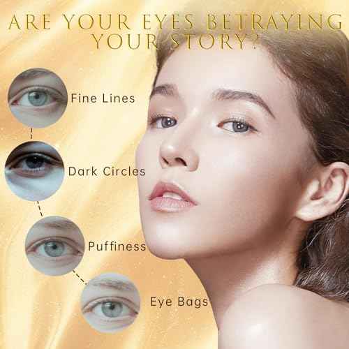 ASAMO Retinol&Caffeine eye serum, Fast Absorbing, Correction for Puffy Eye Bags Fine Lines Dark Circles Wrinkles, 48Hr Hydrating Under Eye Cream, 0.7fl.oz