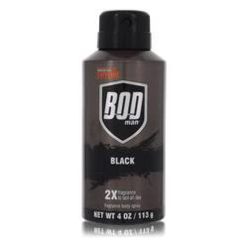 Bod Man Black by Parfums De Coeur Body Spray 4 oz for Men