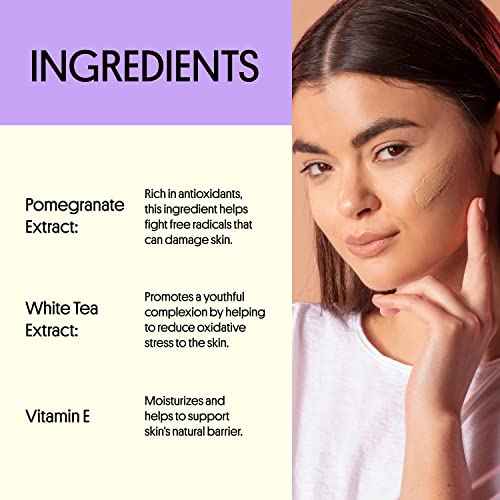 Winky Lux White Tea Tinted Moisturizer SPF 30 - Buildable Coverage with Facial SPF, Lightweight Sunscreen for Face, Naturally Radiant Finish, Long Lasting Coverage with Vitamin E, Light