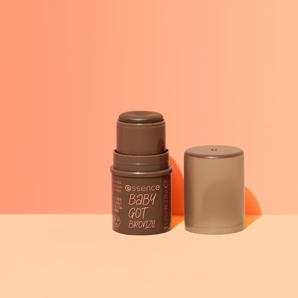 Essence | Baby Got Bronze Cream Bronzer Stick - Easy Application & Blend | Vegan, Cruelty-Free, 30g | Mocha Me Crazy