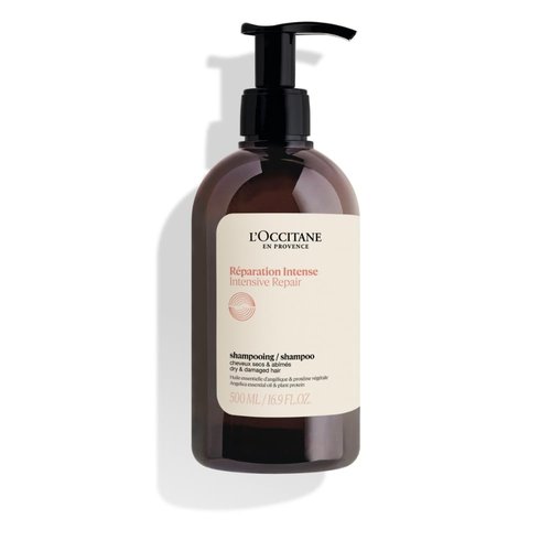 L'Occitane Intensive Repair Shampoo - Revitalize Dry, Damaged Hair | Silicone-Free & Vegan Refill Available