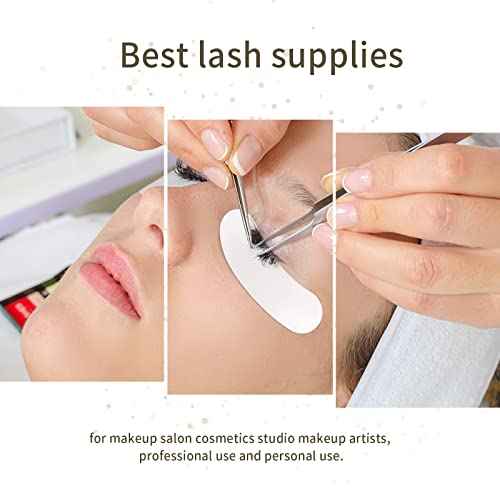 100 PCS Foam Eye Pads for Lash Extensions, Under Eye Pads for Eyelash Extensions, Micro-foam Lash Patches Lint Free, Stick Well, No Tape Needed, Hypoallergenic