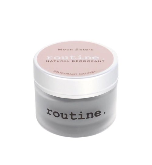Routine Natural Deodorant - Aluminum Free, Cream Jar Formula | Moon Sisters Scented with Rose, Neroli, Lavender & Vetiver (2 Oz)