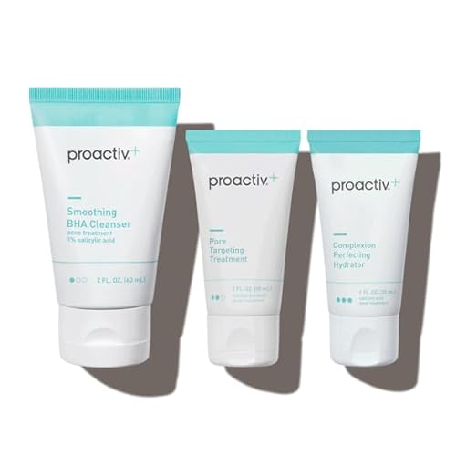Proactiv+ 3 Step Advanced Skincare Acne Treatment ? Salicylic Acid Face Wash, Benzoyl Peroxide Pore Minimizing Treatment, and Salicylic Acid Hydrating Moisturizer - 30 Day Complete Acne Skin Care Kit