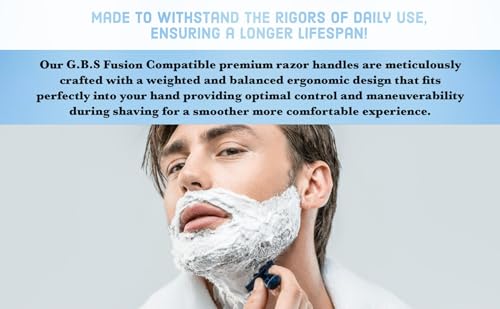 G.B.S 5 Blade Razor with Classic Horn Handle Christmas Gift Stocking Stuffer For Men